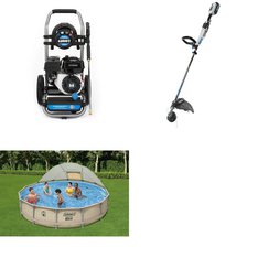 Pallet - 8 Pcs - Unsorted, Pools & Water Fun, Trimmers & Edgers, Pressure Washers - Customer Returns - Coleman, Hart