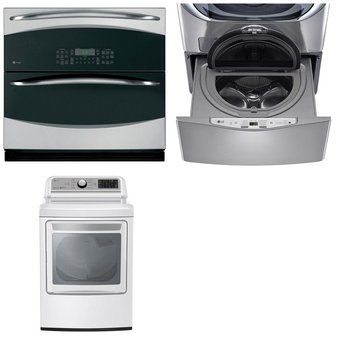 Lowes – 3 Pcs – Appliances – Laundry, Toasters & Ovens – New (Scratch & Dent) – LG, GE