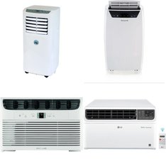 3 Pallets – 33 Pcs – Air Conditioners – Mixed Conditions – LG, Frigidaire, JHS, Honeywell