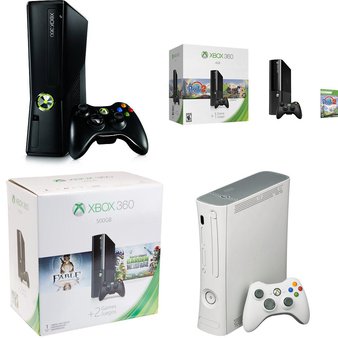 11 Pcs – Microsoft XBox 360 Consoles – Refurbished (GRADE C) – Models: 3M4-00001, L9V-00039, B4K-00004, RKH-00041 – Video Game Consoles