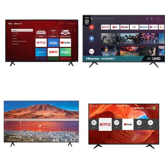 5 Pcs – LED/LCD TVs – Refurbished (GRADE A) – TCL, HISENSE, Samsung, SHARP