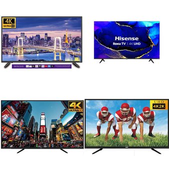 7 Pcs – LED/LCD TVs – Refurbished (GRADE A) – RCA, Samsung, HISENSE