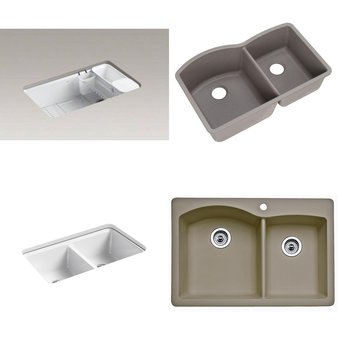 Pallet – 8 Pcs – Hardware, Kitchen & Bath Fixtures – Customer Returns – Kohler, Blanco, ELKAY