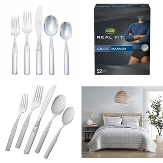 1 Pallets – 444 Pcs – New Kitchen & Dining, Decor, Diapers & Wipes, Sheets, Pillowcases & Bed Skirts – New and New Damaged Box – Walmart