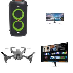 Pallet - 60 Pcs - Projector, Monitors, Portable Speakers, Speakers - Customer Returns - HP, LG, Onn, Samsung