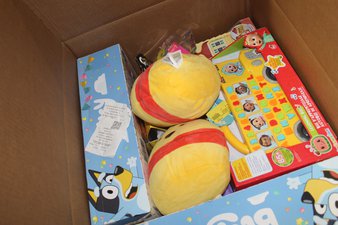 1 Parcel Box – 11 Pcs – Stuffed Animals, Action Figures – NEW/SEALED Products – Walmart