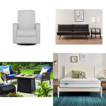 CLEARANCE! Pallet – 8 Pcs – Bedroom, Living Room, Mattresses, Patio – Overstock – Mainstays, Linenspa