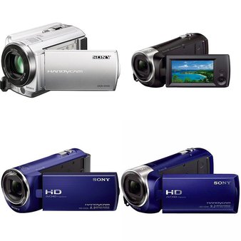 21 Pcs – Refurbished Sony Camcorders: Models HDR-CX240/L, HDRCX440/B, DCR-SR68 – SLV, HDR-CX220 – BLUE (GRADE A, GRADE B)