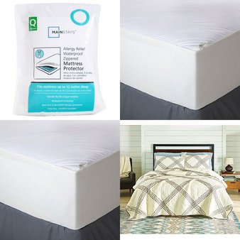 Clearance! Pallet – 51 Pcs – Covers, Mattress Pads & Toppers, Comforters & Duvets, Bedding Sets, Pillows – Customer Returns – Mainstay’s, Aller-Ease, Better Homes & Gardens, Mainstays