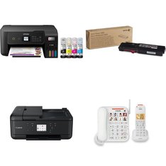 Pallet – 75 Pcs – Ink, Toner, Accessories & Supplies, Cordless / Corded Phones, All-In-One – Open Box Customer Returns – Canon, VTECH, HP, Merkury Innovations