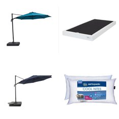 Flash Sale! 1 Pallet – 9 Pcs – Patio, Patio & Outdoor Lighting / Decor, Covers, Mattress Pads & Toppers, Pillows – Overstock – Mainstays