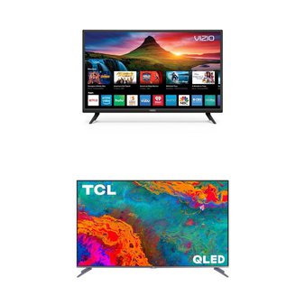 7 Pcs – LED/LCD TVs – Refurbished (GRADE C) – VIZIO, TCL
