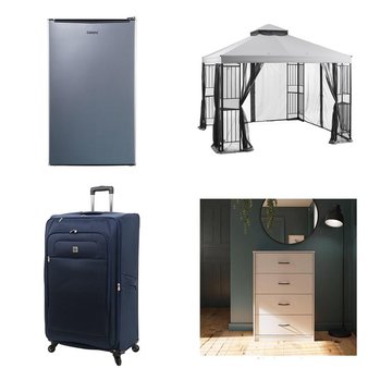 Flash Sale! 2 Pallets – 29 Pcs – Cycling & Bicycles, Bedroom, Luggage, Refrigerators – Overstock – Mainstays, Protege, Galanz, Better Homes & Gardens