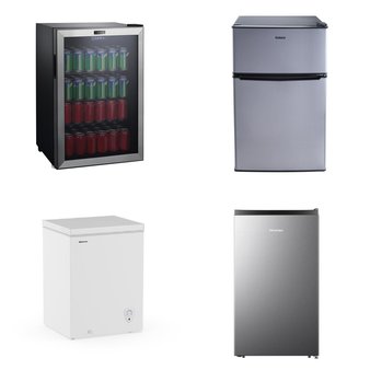 Pallet – 5 Pcs – Bar Refrigerators & Water Coolers, Refrigerators, Freezers – Customer Returns – HISENSE, Galanz
