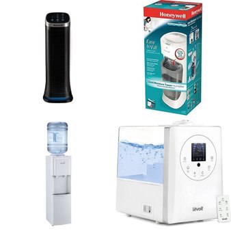 CLEARANCE! Pallet – 21 Pcs – Humidifiers / De-Humidifiers, Accessories, Bar Refrigerators & Water Coolers – Customer Returns – Honeywell, Shanhu Foshan, LEVOIT, Primo Water