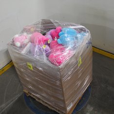 1 Pallets - 87 Pcs - New Stuffed Animals, Boardgames, Puzzles & Building Blocks, Dolls, Vehicles, Trains & RC - New and New Damaged Box - Walmart