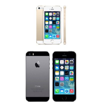 6 Pcs – Apple iPhone 5S – Refurbished (GRADE A – Unlocked) – Models: ME343LL/A, ME341LL/A