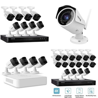 12 Pcs – Defender Security Cameras & Surveillance Systems – Refurbished (GRADE A, GRADE B) – Models: 4K2T8B8, 4K1T4B4V2, W2KCB1, 4K4T16B16