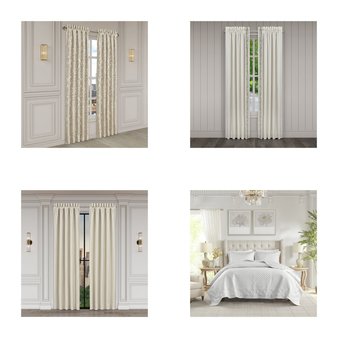 3 Pallets – 612 Pcs – Curtains & Window Coverings, Decor, Bath, Sheets, Pillowcases & Bed Skirts – Like New or New Customer Returns – JC Penney