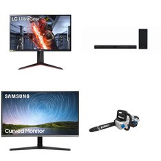 Pallet - 32 Pcs - Speakers - Damaged / Missing Parts / Tested NOT WORKING - Onn, Samsung, LG, Goodyear