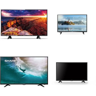 5 Pcs – LED/LCD TVs (28″ – 40″) – Refurbished (GRADE A, No Stand) – MAGNAVOX, Onn, LG, SHARP