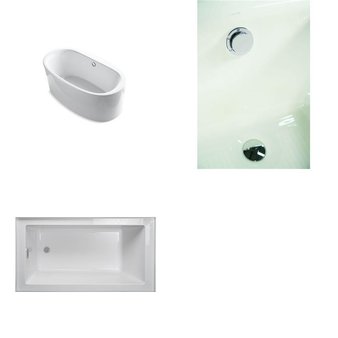 Pallet – 3 Pcs – Bath & Body, Hardware, Kitchen & Bath Fixtures – Kohler, JACUZZI WHIRLPOOL BATH