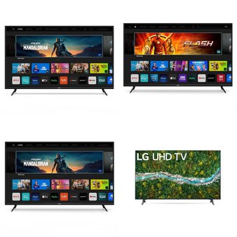 18 Pcs – LED/LCD TVs – Refurbished (BRAND NEW, GRADE A, GRADE B) – VIZIO, LG, Samsung, TCL