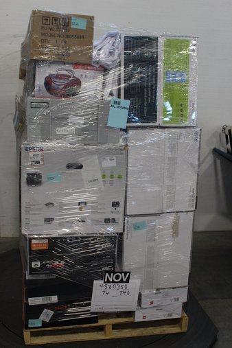 Pallet – 79 Pcs – Accessories, All-In-One, Inkjet, Projector – Customer Returns – HP, lESHP, Yescom, EPSON