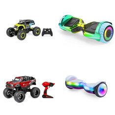 Pallet - 64 Pcs - Vehicles, Trains & RC, Powered, Action Figures, Dolls - Customer Returns - Jetson, New Bright, Halo Rise Above, Adventure Force