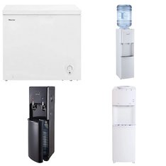 Pallet - 7 Pcs - Bar Refrigerators & Water Coolers, Freezers - Customer Returns - Primo, HISENSE, Primo Water, Galanz