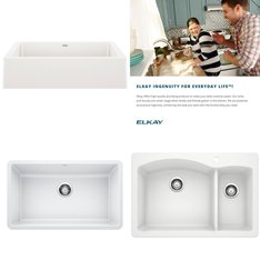 Pallet - 11 Pcs - Hardware, Kitchen & Bath Fixtures - Customer Returns - Kohler, Blanco, ELKAY, Blanco America