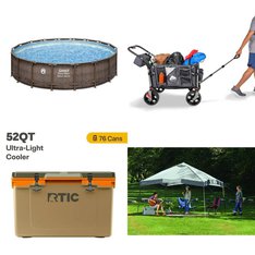 Pallet - 14 Pcs - Camping & Hiking, Unsorted, Pools & Water Fun - Customer Returns - Ozark Trail, Lifetime, RTIC, Coleman