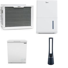 Pallet - 9 Pcs - Humidifiers / De-Humidifiers, Freezers, Griddles & Skillets, Air Conditioners - Overstock - Midea, Blackstone