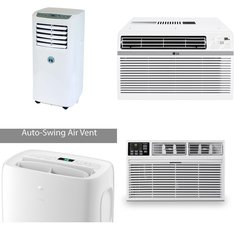 3 Pallets - 28 Pcs - Air Conditioners - Mixed Conditions - LG, JHS, WHIRLPOOL, Honeywell