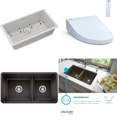 Pallet - 10 Pcs - Hardware, Kitchen & Bath Fixtures - Customer Returns - ELKAY, Blanco, Kohler, Saniflo