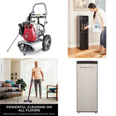 CLEARANCE! 6 Pallets - 66 Pcs - Vacuums, Bar Refrigerators & Water Coolers, Refrigerators, Freezers - Customer Returns - Hoover, Hart, Primo Water, Tineco