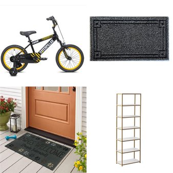 2 Pallets – 23 Pcs – Cycling & Bicycles, Rugs & Mats, Office, Decor – Overstock – Kent, Mainstays
