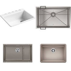 Pallet - 15 Pcs - Hardware, Kitchen & Bath Fixtures - Customer Returns - Kohler, Blanco, ELKAY, ProFlo