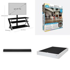 CLEARANCE! Pallet - 12 Pcs - Health & Safety, TV Stands, Wall Mounts & Entertainment Centers, Mattresses, Speakers - Overstock - Regalo, Mainstays, VIZIO