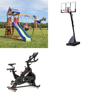 Pallet – 3 Pcs – Exercise & Fitness, Outdoor Play, Outdoor Sports – Customer Returns – ProForm, Backyard Discovery, Spalding