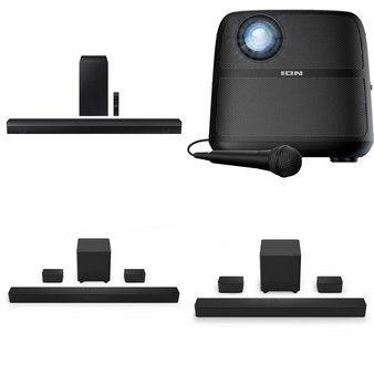 CLEARANCE! 2 Pallets – 43 Pcs – Speakers, Accessories, Portable Speakers, Projector – Customer Returns – VIZIO, Onn, Philips, onn.