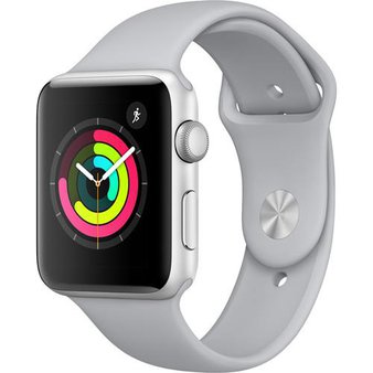 5 Pcs – Apple Watch Gen 3 Series 3 42mm Silver Aluminum – Fog Sport Band MQL02LL/A – Refurbished (GRADE A)