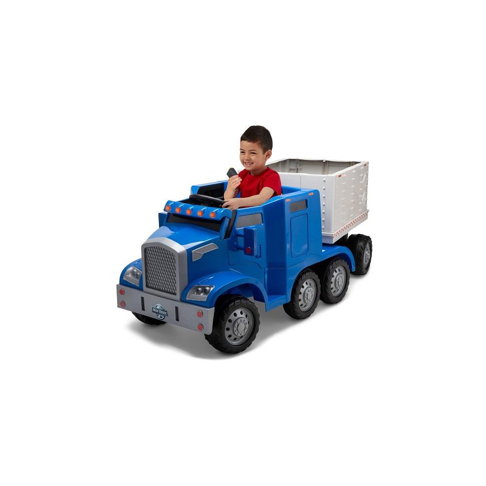 Kid trax truck with trailer hot sale