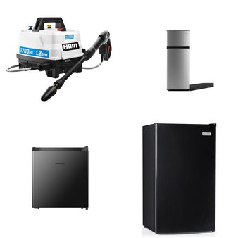 Pallet – 12 Pcs – Freezers, Pressure Washers, Refrigerators, Microwaves – Customer Returns – HISENSE, Hart, ELEMENT, Igloo