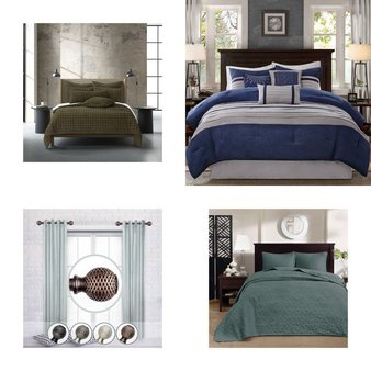 6 Pallets – 859 Pcs – Curtains & Window Coverings, Decor, Bath, Bedding Sets – Like New or New Customer Returns – JC Penney