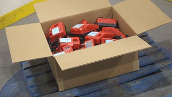 3 Parcel Boxes – 136 Pcs – Tool Accessories, Hardware – Conditionally Assessed Milwaukee Tools Returns (Conditions in Manifest)