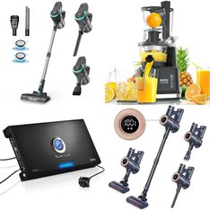 Pallet - 32 Pcs - Vacuums, Unsorted, Food Processors, Blenders, Mixers & Ice Cream Makers, Massagers & Spa - Customer Returns - ONSON, INSE, Planet Audio, FIT KING