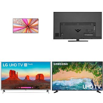 4 Pcs – LED/LCD TVs (46″ – 55″) – Refurbished (GRADE A, GRADE B, No Stand) – Samsung, VIZIO, LG