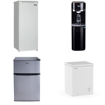 Pallet – 7 Pcs – Freezers, Bar Refrigerators & Water Coolers, Refrigerators, Unsorted – Customer Returns – Galanz, HISENSE, Great Value, Thomson