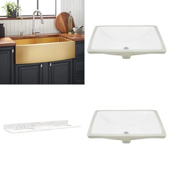 Pallet – 10 Pcs – Kitchen & Bath Fixtures, Hardware – Open Box Like New – Signature Hardware